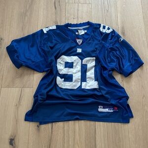 Vintage Justin Tuck #91 NFL Authentic Jersey – Size 52